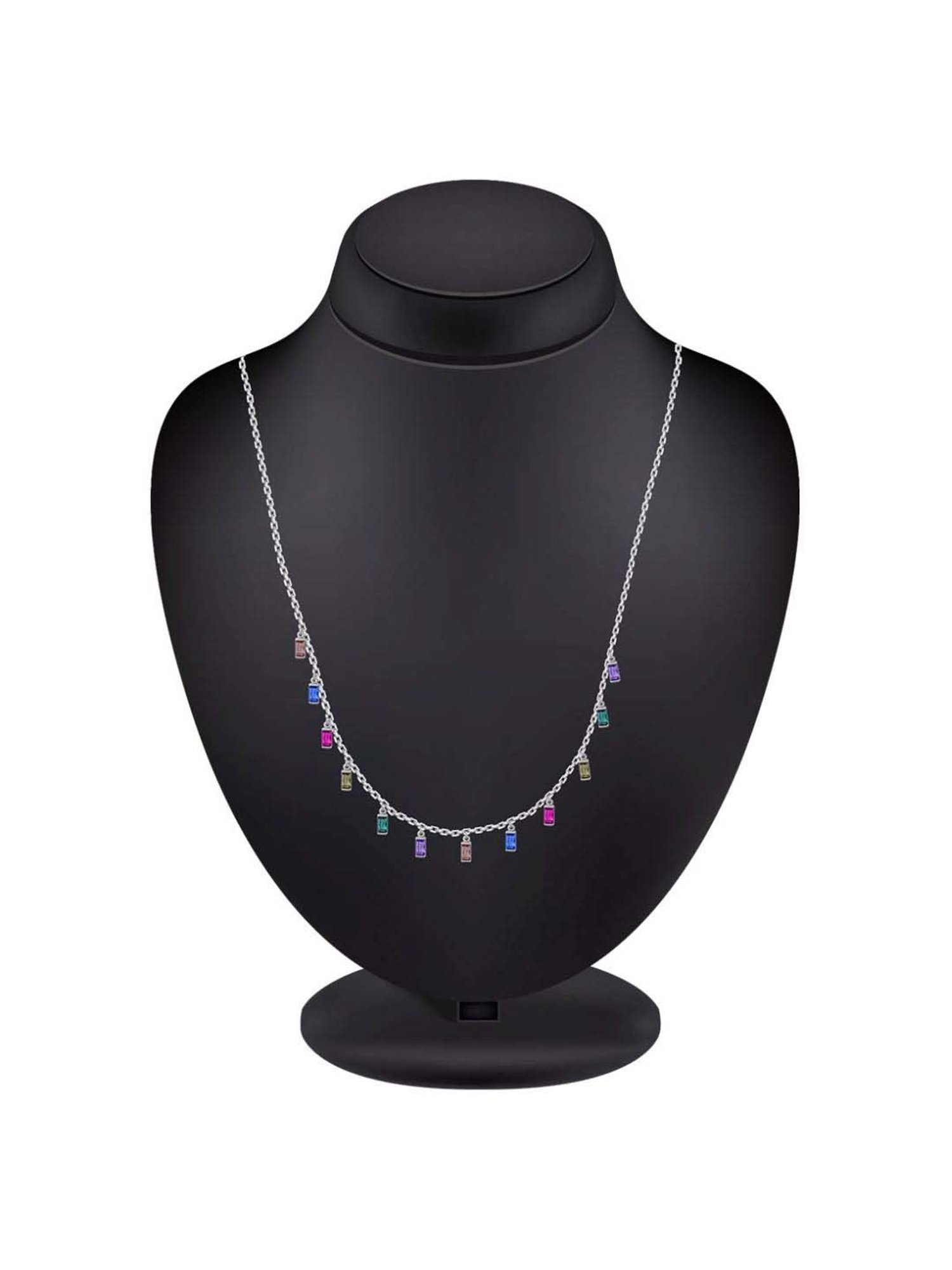 GIVA 92.5 Sterling Silver Double Infinity Love Necklace for Women