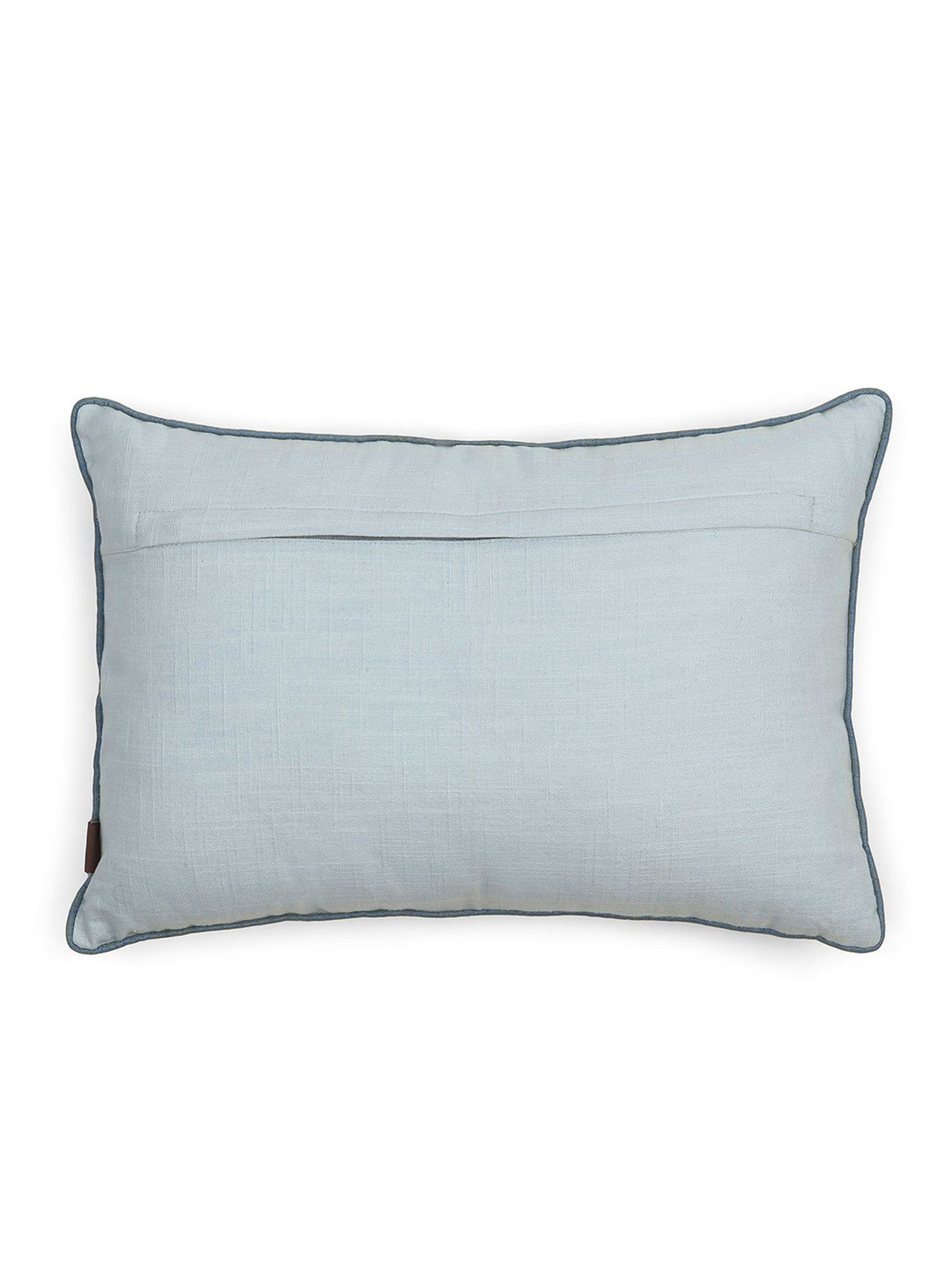 Pure Home and Living Blue Cotton Embroidery Cushion Covers