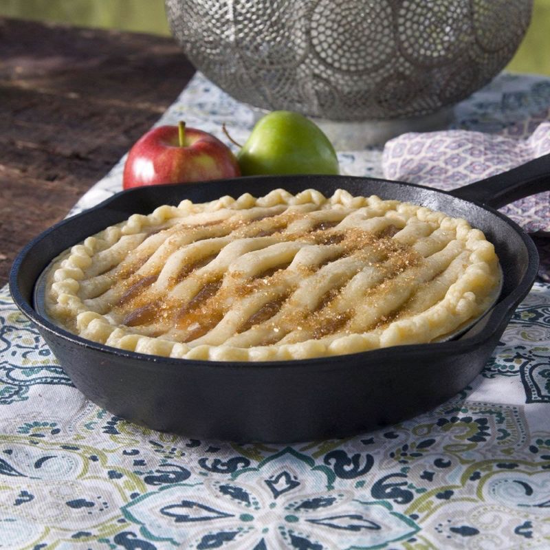 Bayou Classic 6, 8, & 10 Inch Oven Safe Cast Iron Skillet Cooking Set, Black