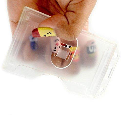 Clear Frosted 2-Sided Vertical Rigid Multi-Card Holder by Specialist ID (1 Sold Individually)