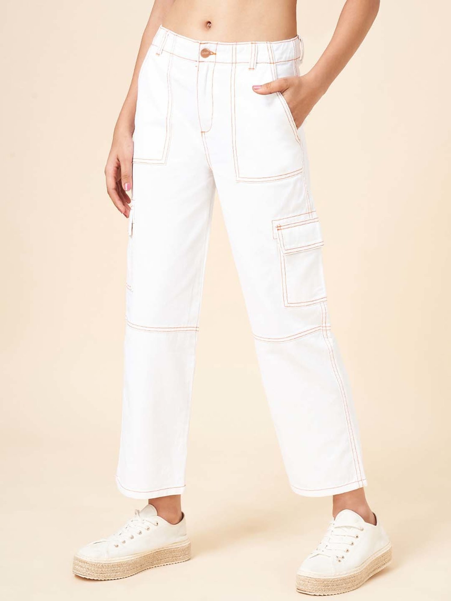 GJ baby Girls Blue Washed Jeans