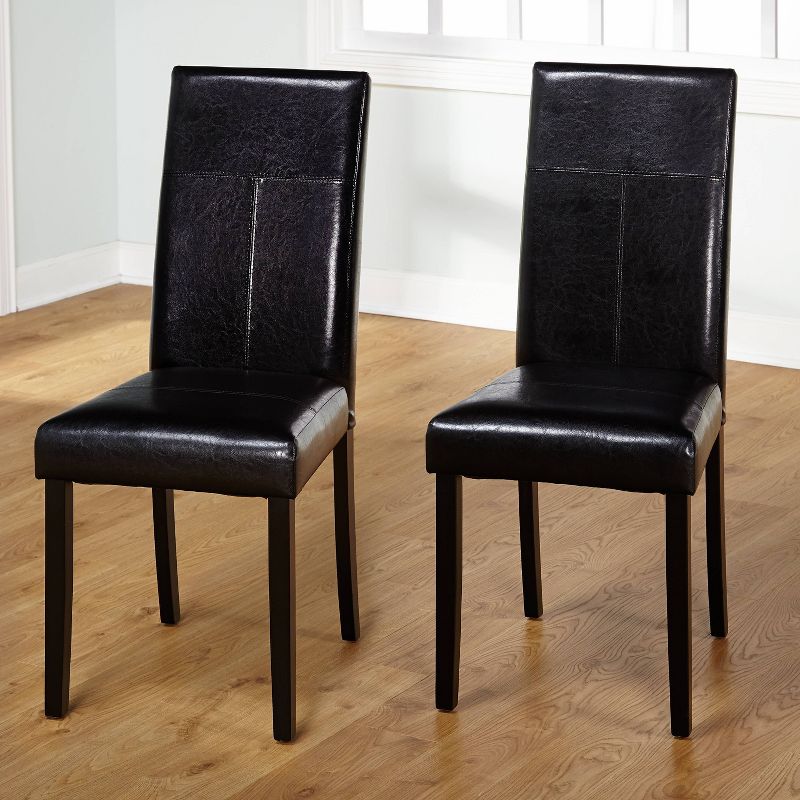 3pc Newark Parson Dining Set Espresso - Buylateral