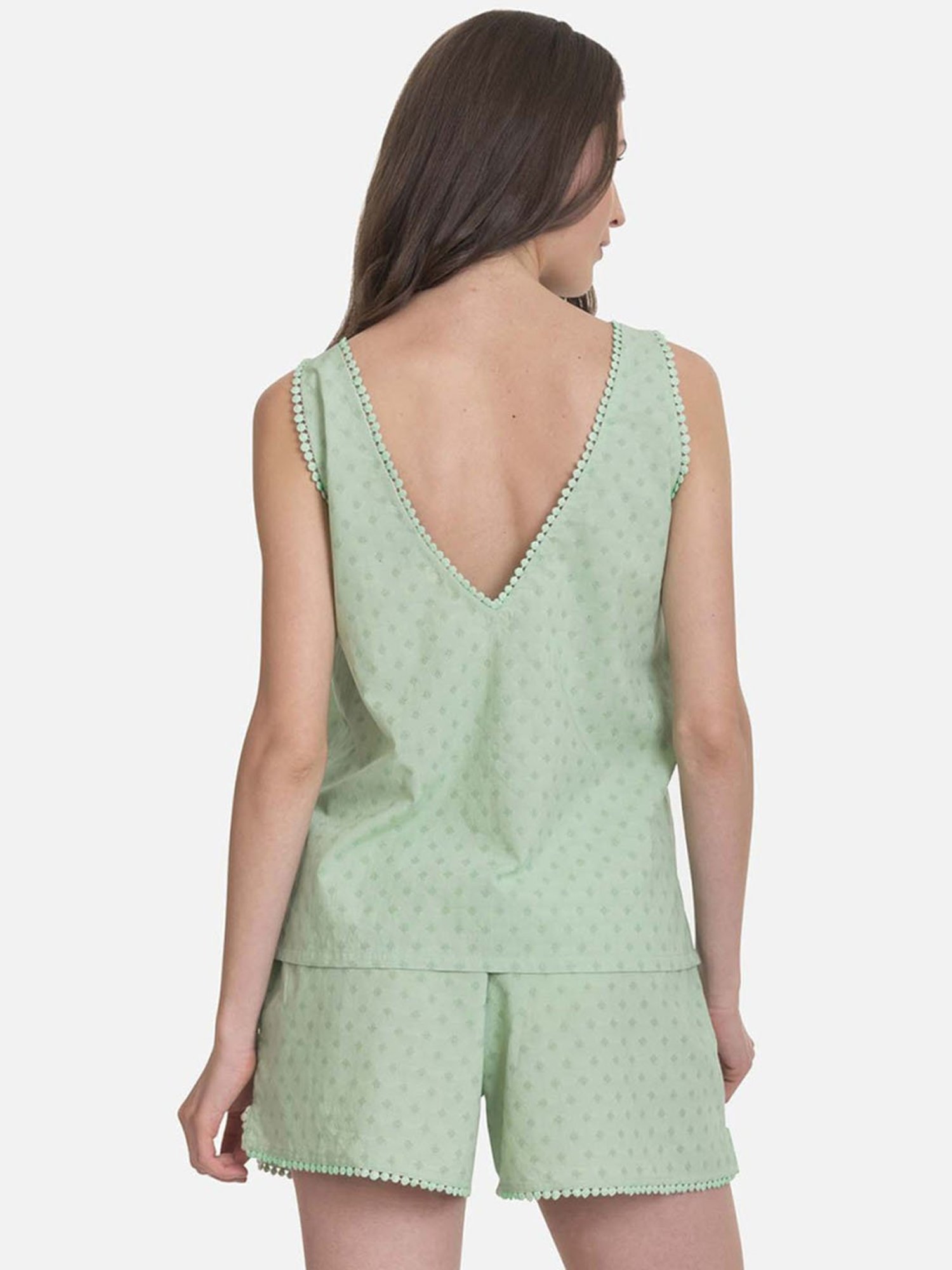 The Calm Collective Ivy Green Ivy Shorts Set