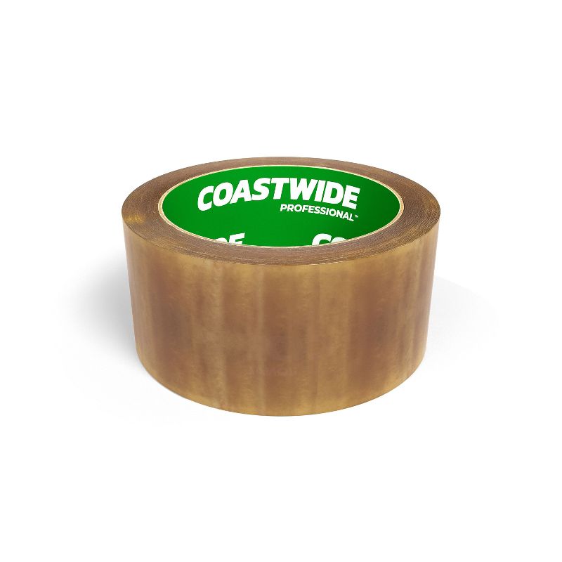 Staples Natural Rubber Packing Tape 1.89" x 54.7 Yds Clear 6/PK 11105-CC