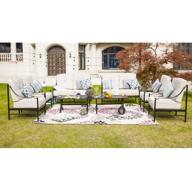 8pc Iron Frame Outdoor Patio Seating Set - Patio Festival