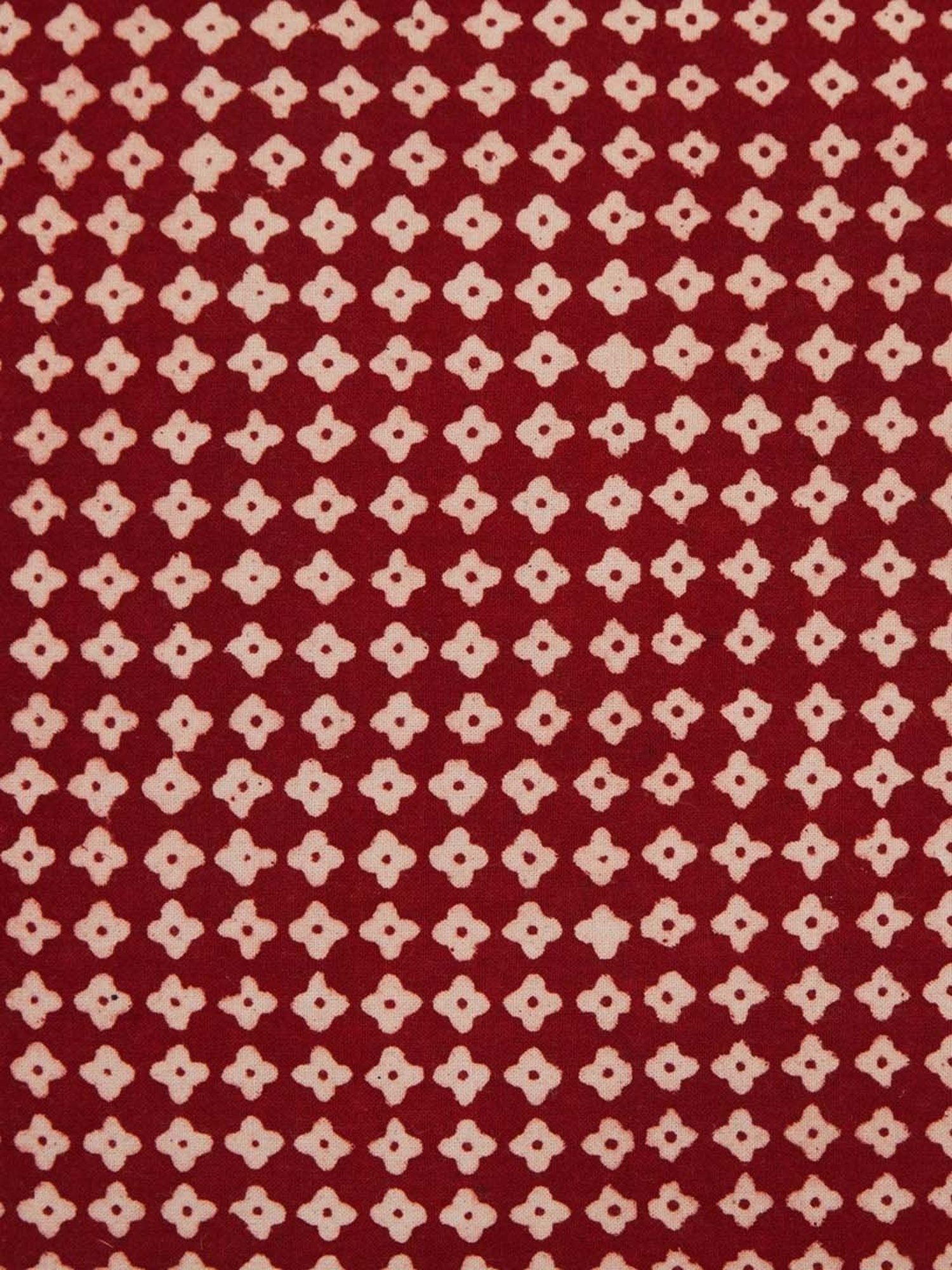 Fabindia Home Baghni Red & Black 175 GSM Cotton Cushion Cover