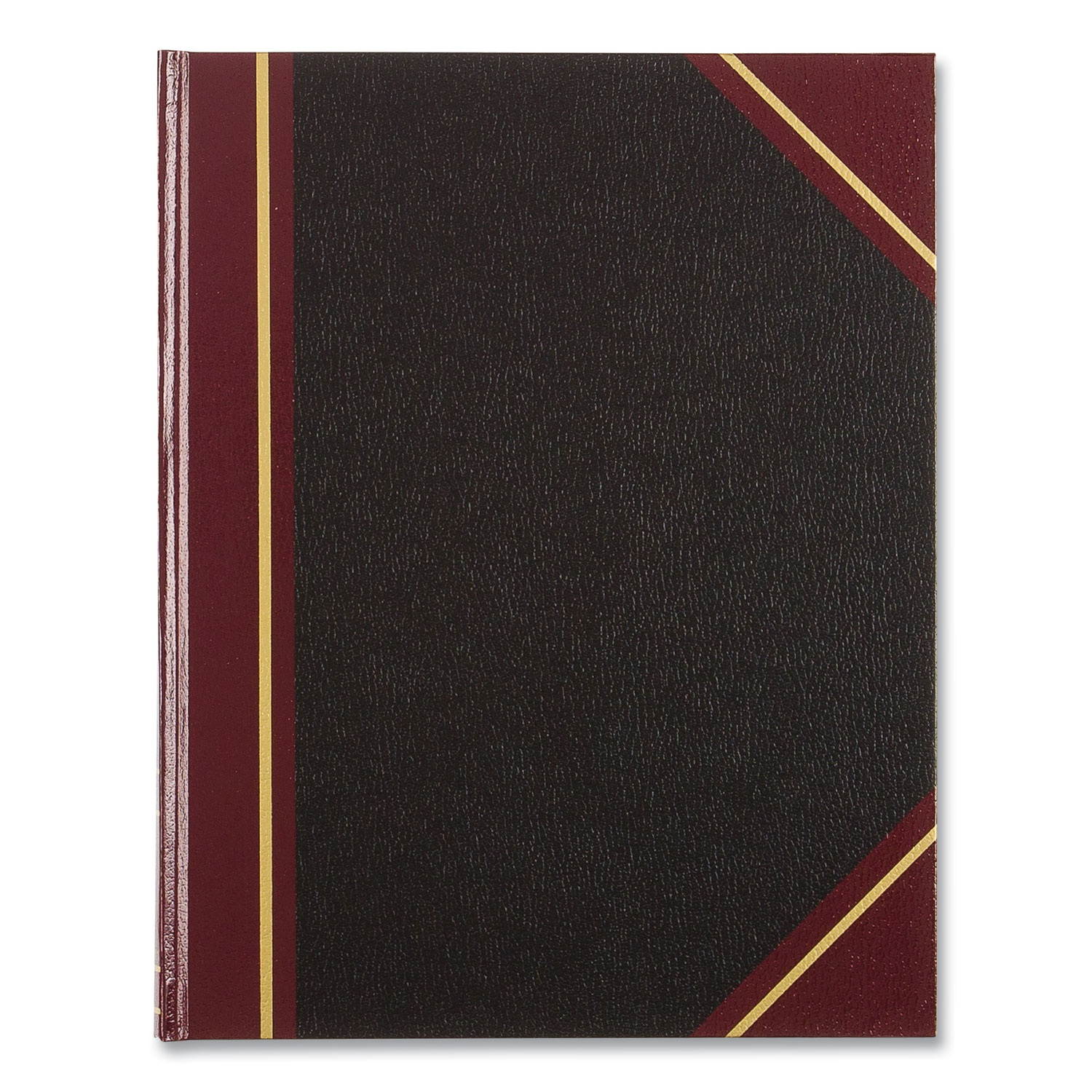 Texthide Record Book, Black/burgundy, 150 Green Pages, 10 3/8 X 8 3/8