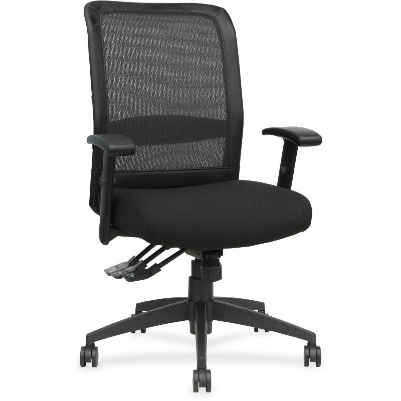 Lorell Amazon IR Chair Adj 28-1/8"x22-1/2"x45" Mesh/Black 62105