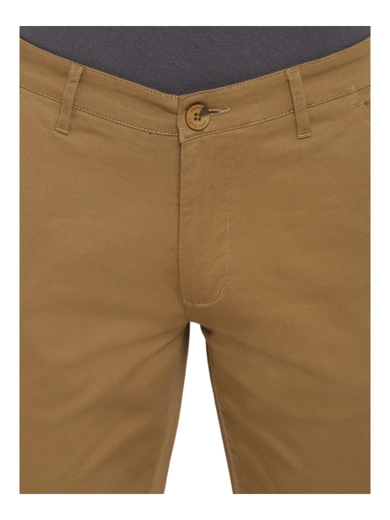 Red Chief Khaki Regular Fit Trousers