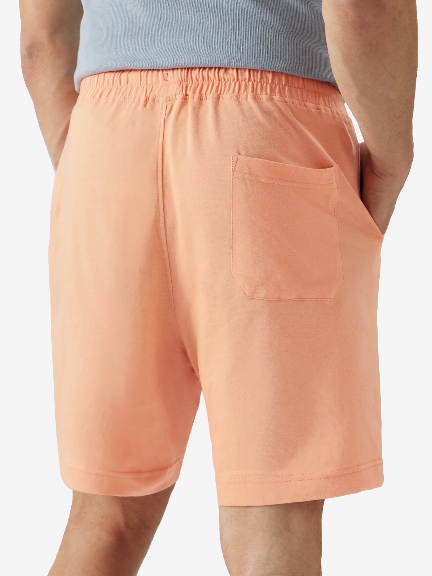 The Souled Store Peach Regular Fit Shorts