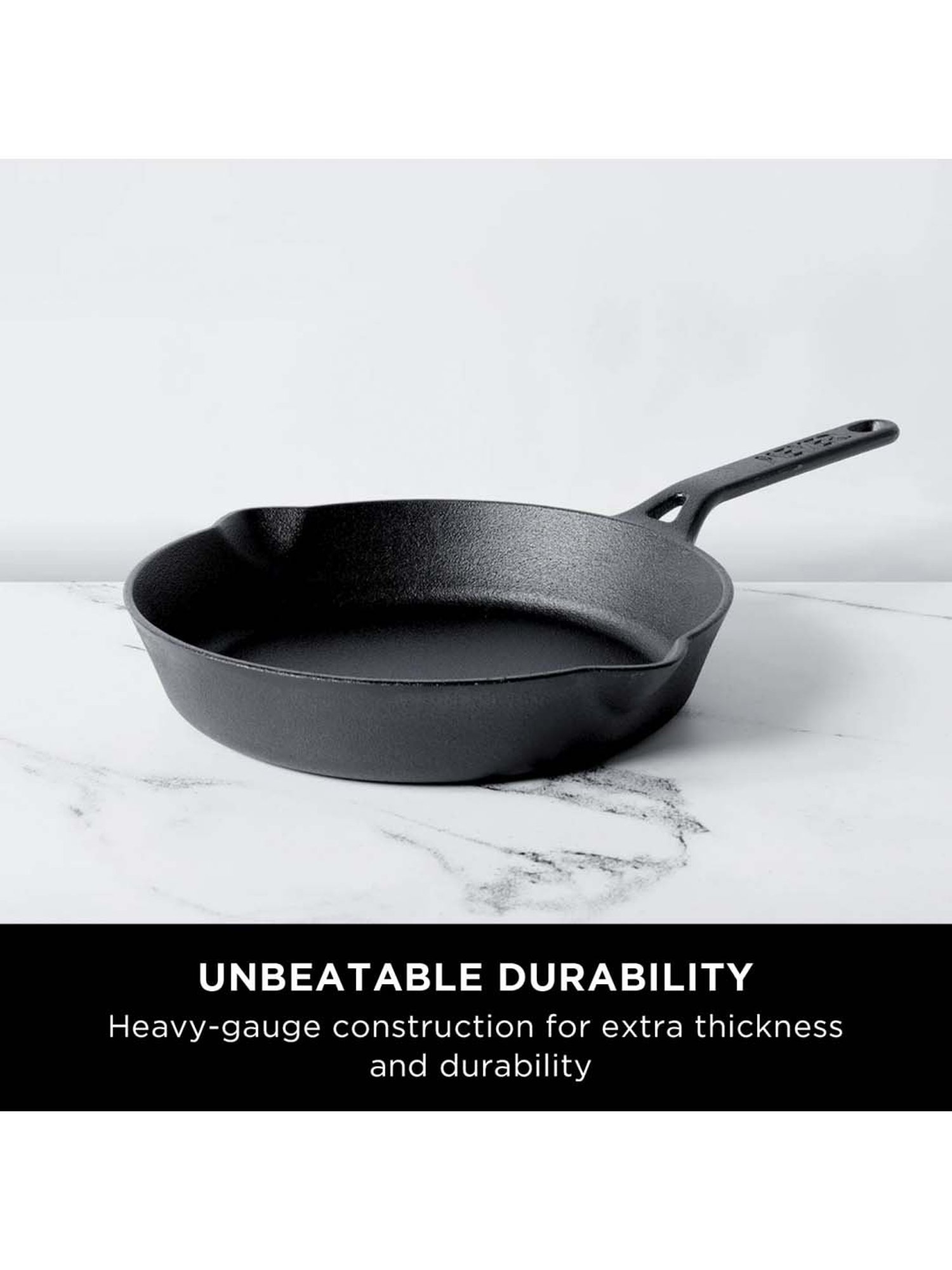 Meyer Pre-Seasoned Cast Iron Frypan/Skillet, 24cm