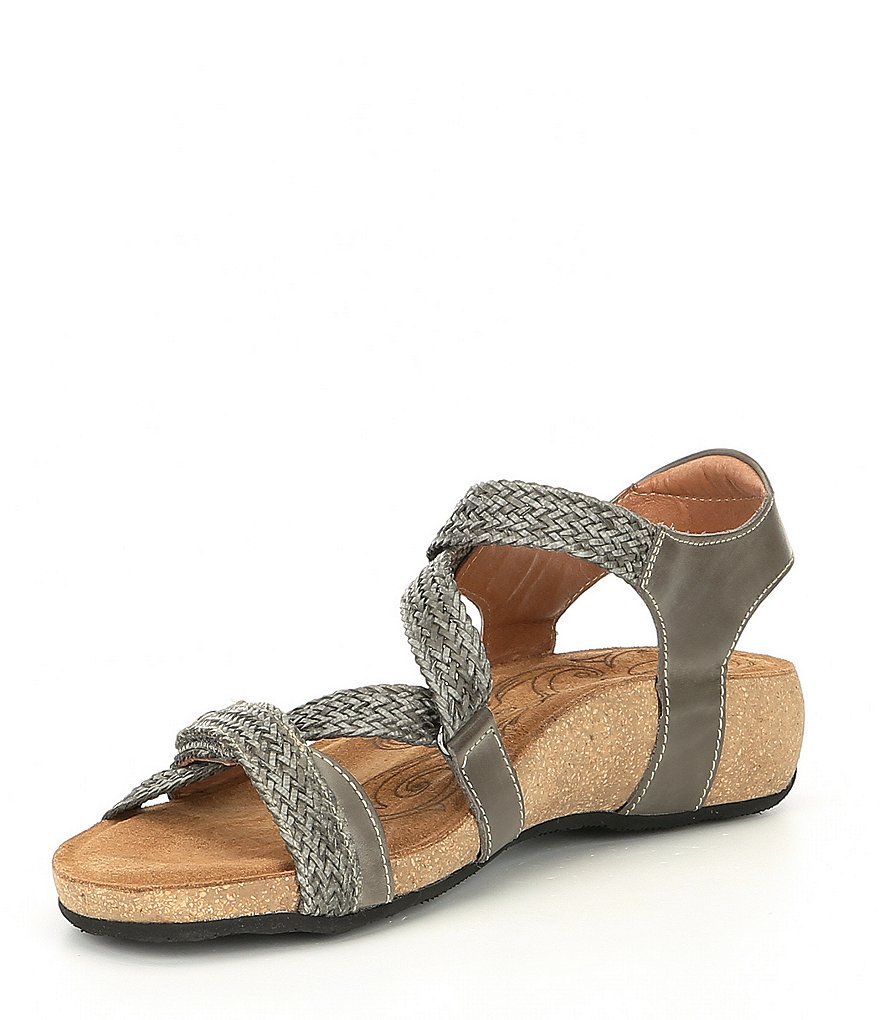 Taos Footwear Trulie Woven Leather Sandals
