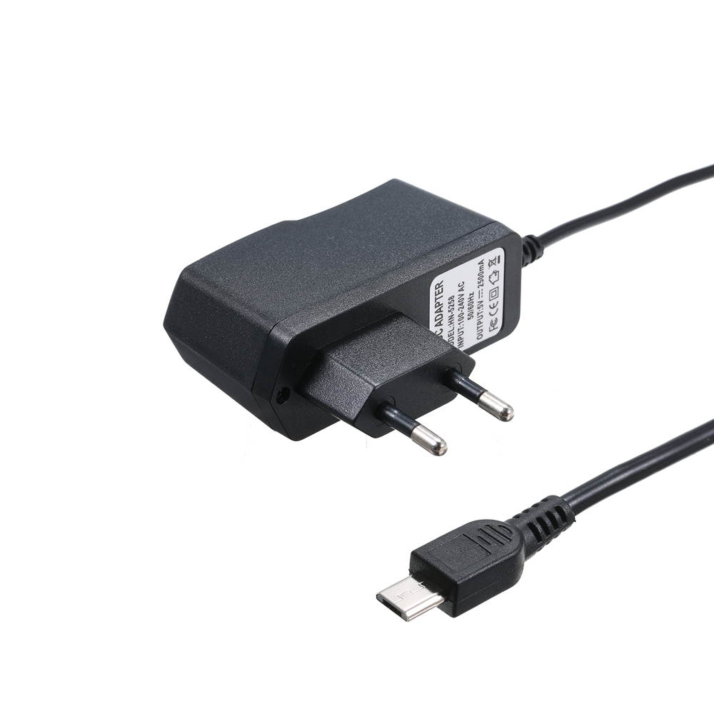 5V 2.5A EU Plug Micro USB Charger Power Supply Adapter Charging Cable for Raspberry Pi 3 Portable Plug ON/OFF Switch
