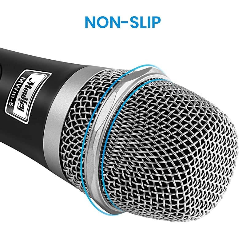 Dynamic Cardioid Home Karaoke Microphone 13 ft XLR Cable Metal Handheld Wired Mic Corded for SingingPA SpeakerAmpMixerKaraoke Machine SpeechWeddingStageBlack MWm5