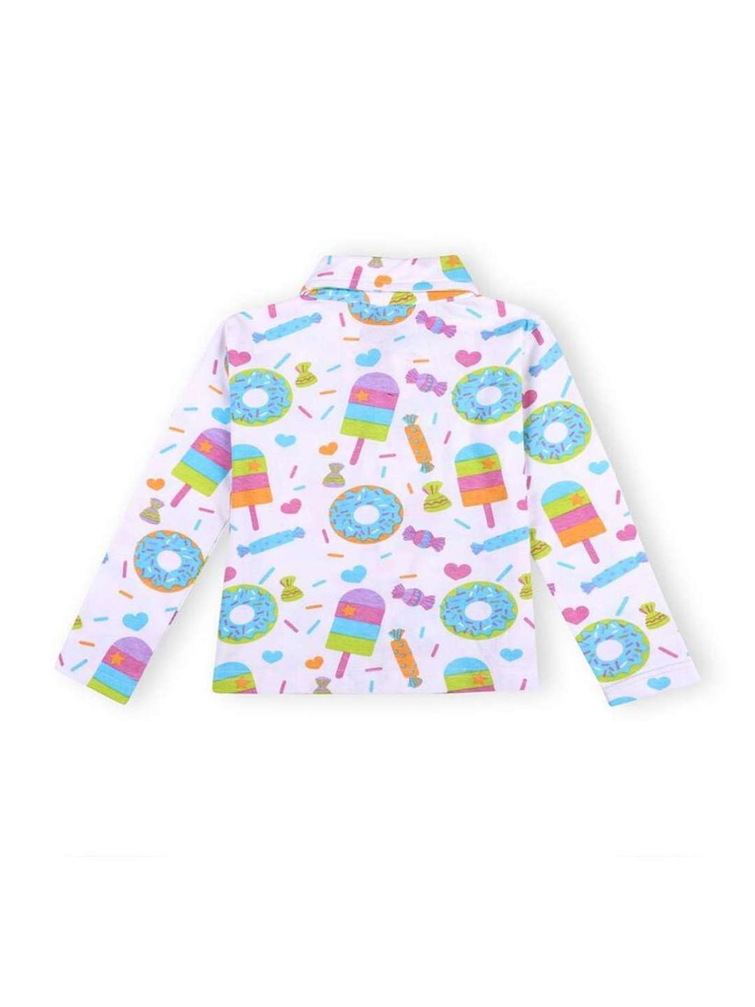 The Mom Store Boys Multicolor Cotton Printed Full Sleeves Shirt Set