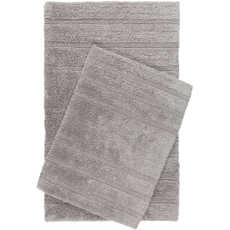 2pc Newton Oasis Bath Mat Set Gray - Nicole Miller