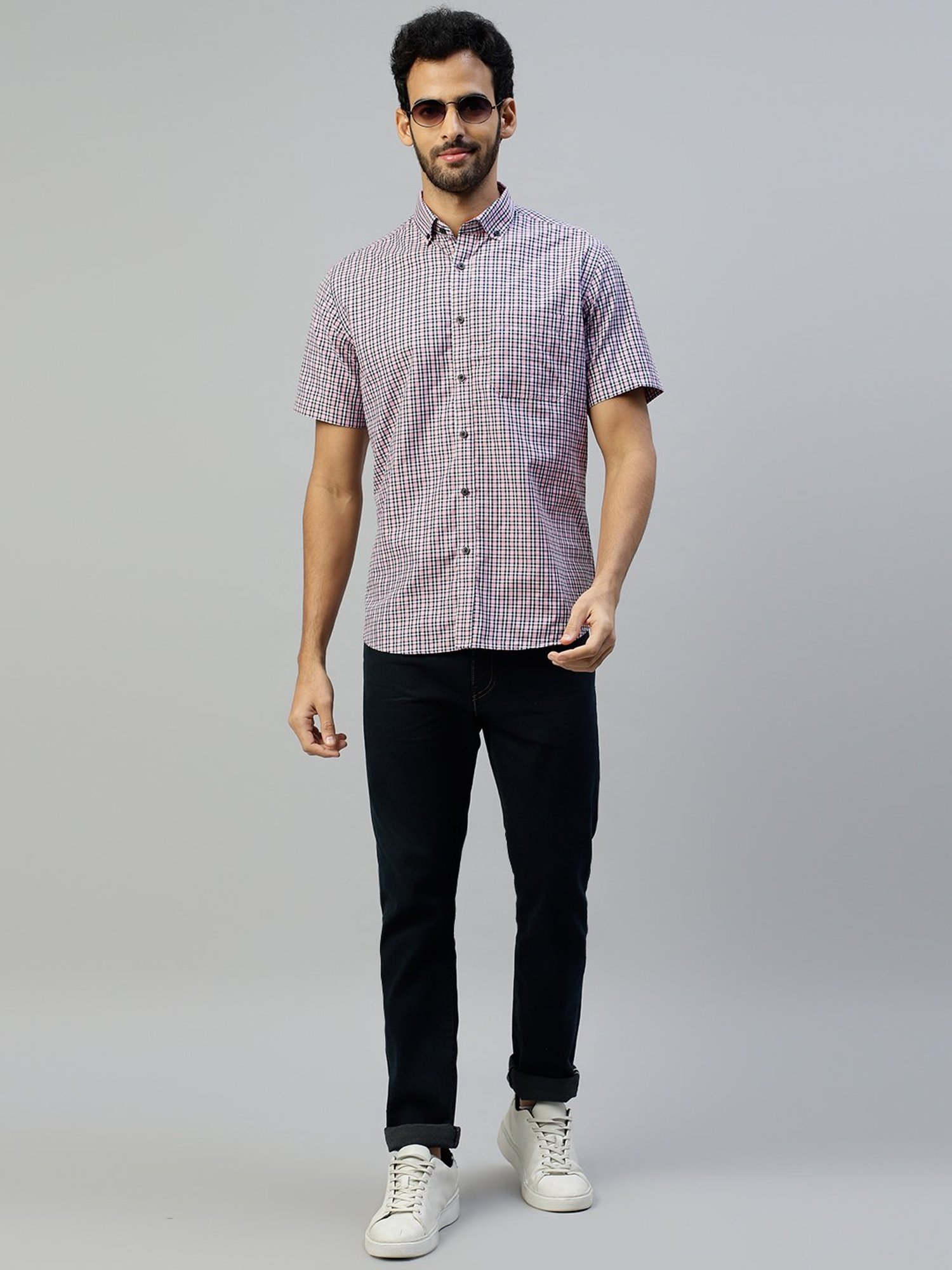 Don Vino Multicolor Regular Fit Check Shirt