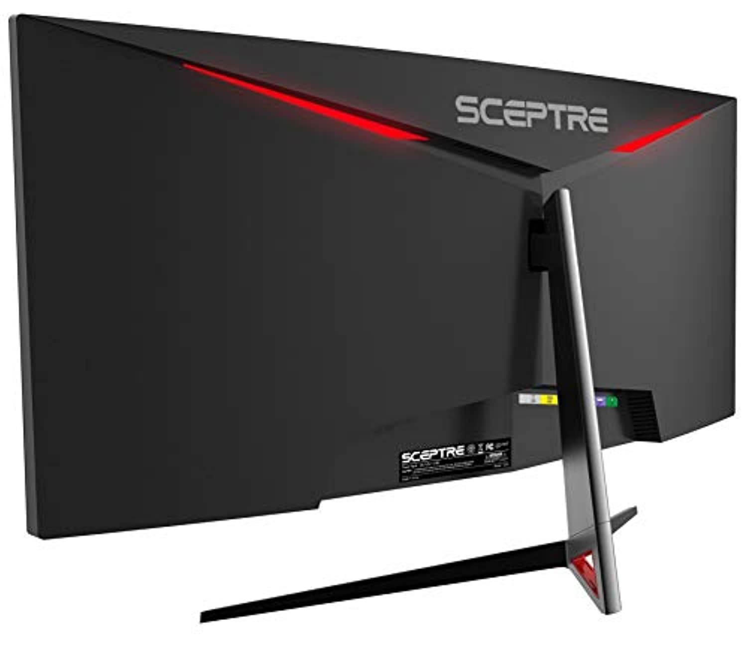 Sceptre 30 inch Curved Gaming Monitor 21:9 2560x1080 Ultra Wide Ultra Slim HDR400 1ms HDMI DisplayPort up to 200Hz Build-in Speakers, Picture by Picture Metal Black (C305B-200UN1) (C305B--200UN1)