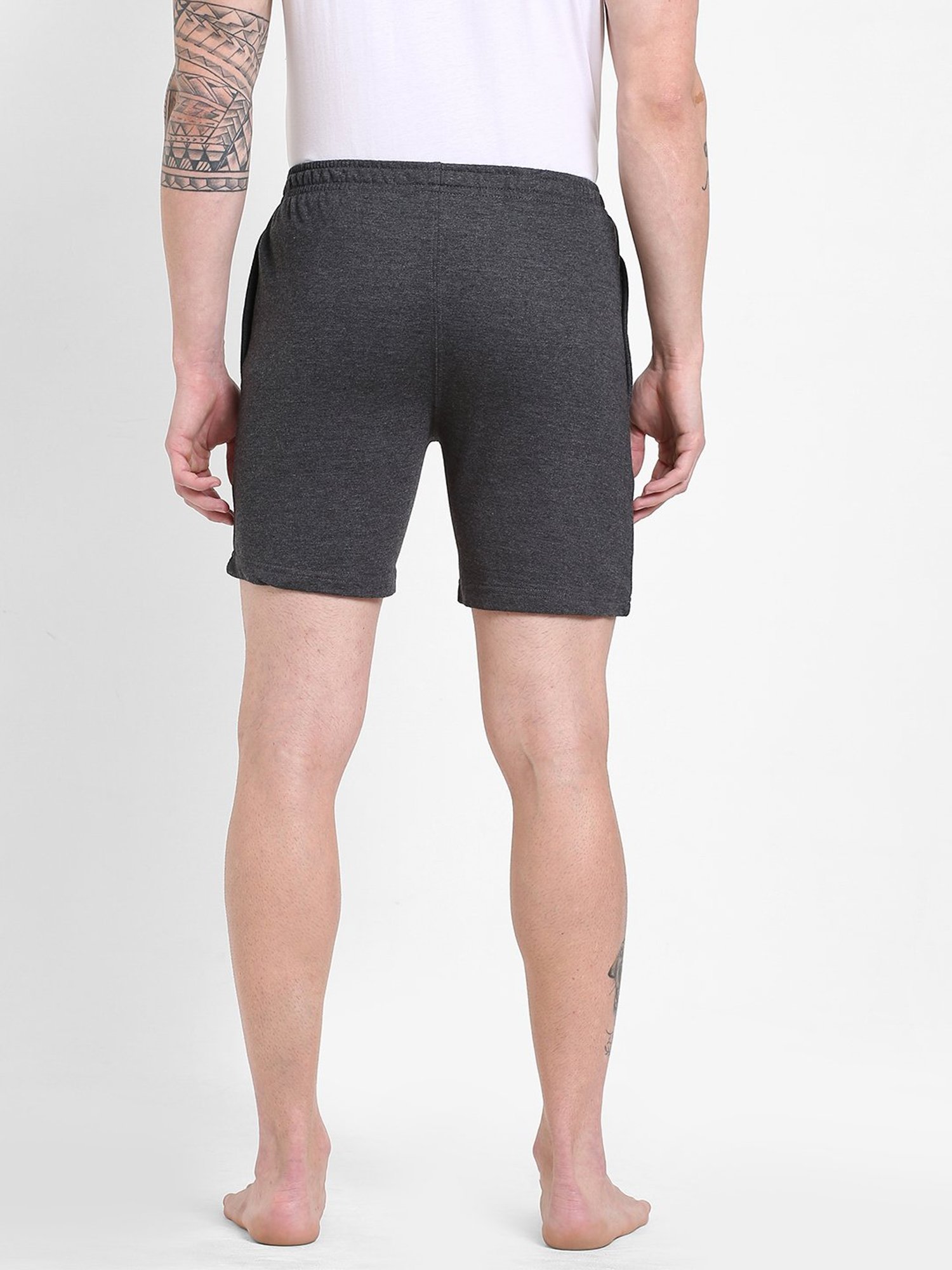 Sweet Dreams Grey Melange Regular Fit Shorts