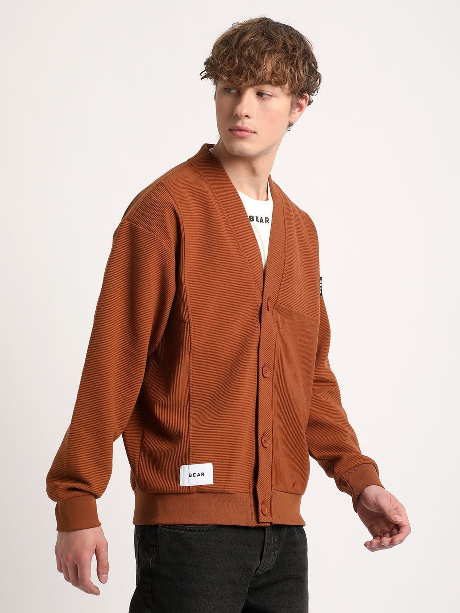 Spykar Red Slim Fit Sweatshirt