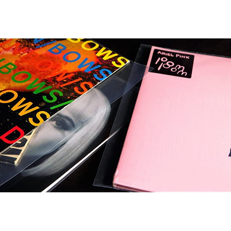 50x Vinyl Record Outer Sleeves 12" LP | Durable & Wrinkle-Free | Crystal Clear & Made from High-Density Polypropylene | 3 mil Thick, 12.75&rdquo; x 12.75&rdquo; | Fits Most Gatefolds and Double LPs
