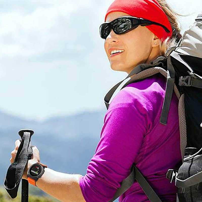 Bands Compatible with Garmin Fenix 5 and Fenix 5 Plus Watch Strap Replacement Silicone Band for Forerunner 935 945 Approach S60 Quatix 5 Smartwatch Not Fit 5X 5S