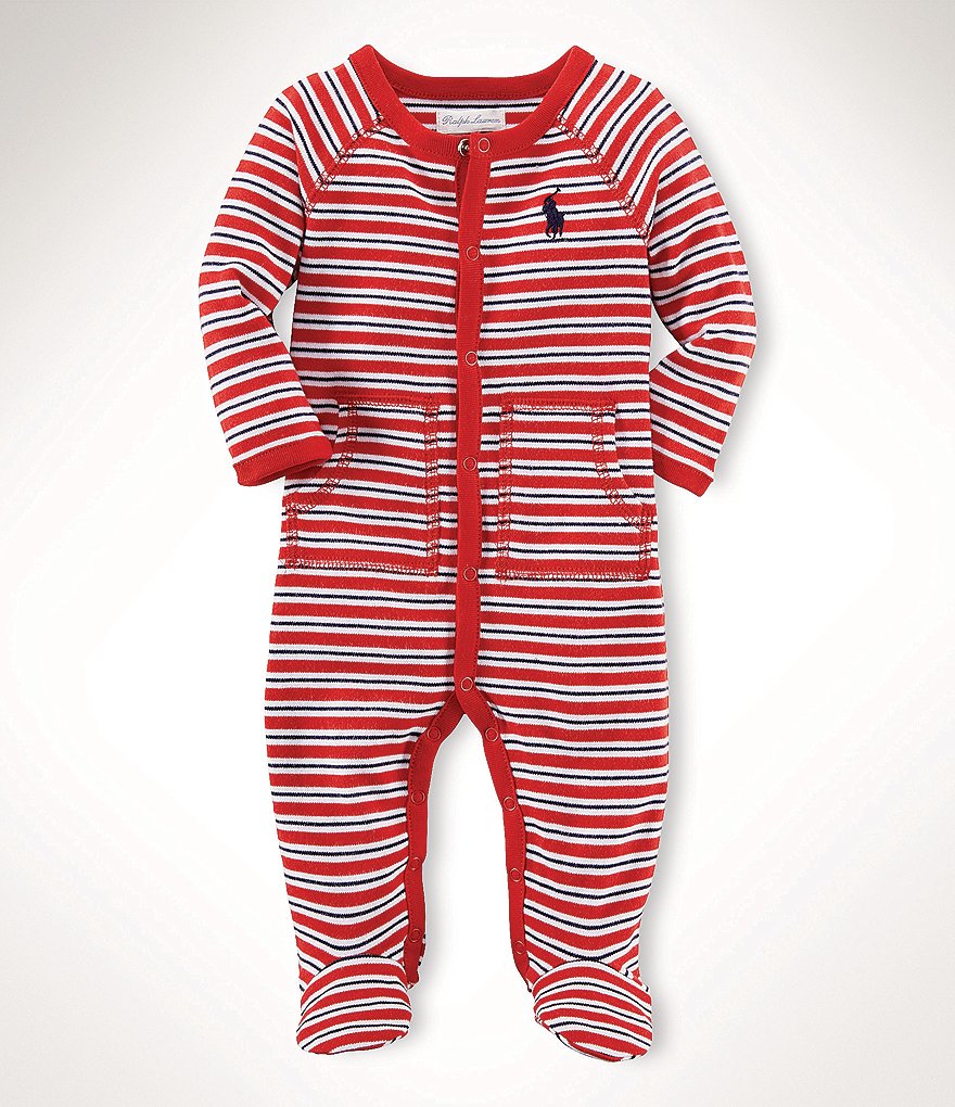 Aden + Anais Baby Boys 6-9 Months Long-Sleeve Blue Moon Footed Coverall
