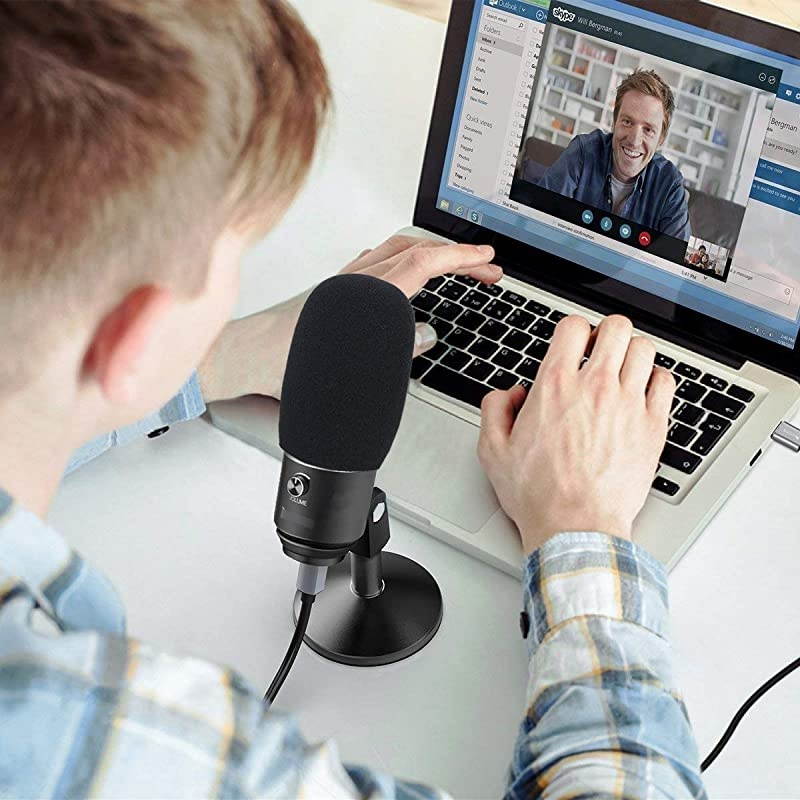Foam Microphone Windscreen Wind Cover Mic Pop Filter Compatible with FIFINE USB Microphone K670 for Recording Podcasting