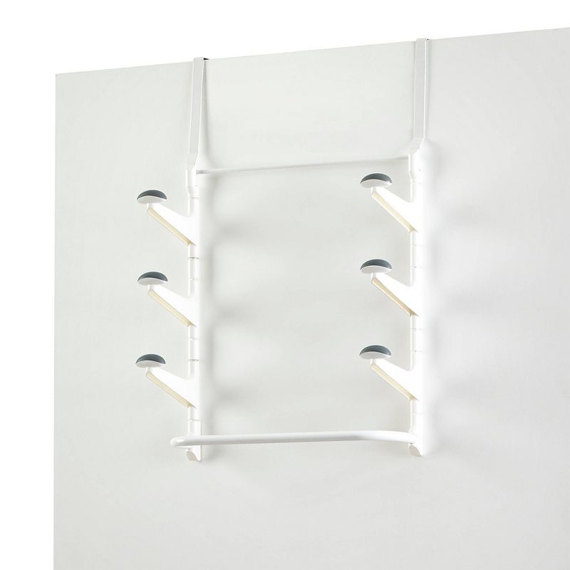 Neatfreak Over The Door 6 Peg Swivel White