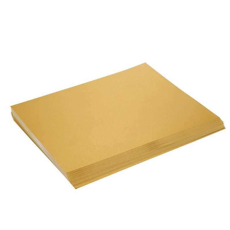 Best Paper Greetings 96 Pack-Gold Metallic Shimmer Paper, Double Sided, 110 GSM for Art & Craft, DIY Weddings Invitations 8.5" x 11"