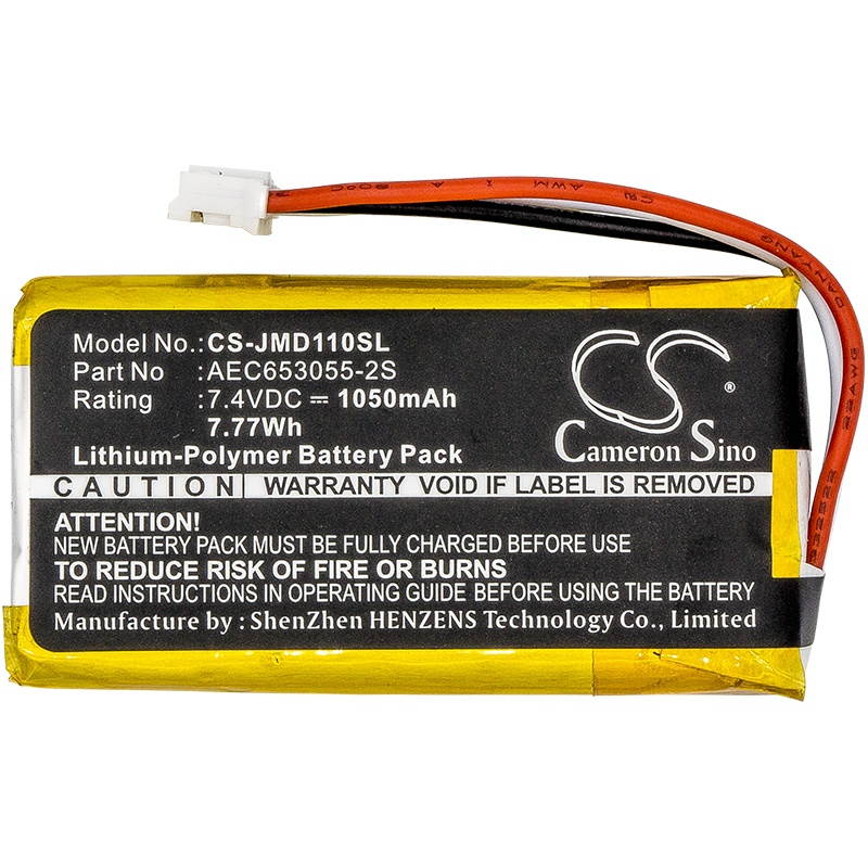 Battery for JBL Flip1 Flip 1 Speaker AEC653055-2S CS-JMD110SL 7.4V 1050mAh NEW