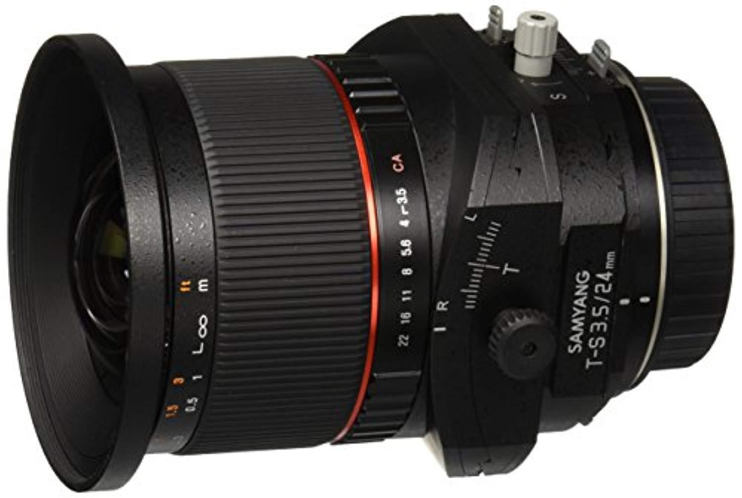 samyang tiltshift syts24c 24mm f/3.5 tilt shift lens for canon