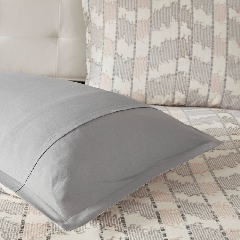 King Oakdale Duvet Cover Set Gray - Stone Cottage