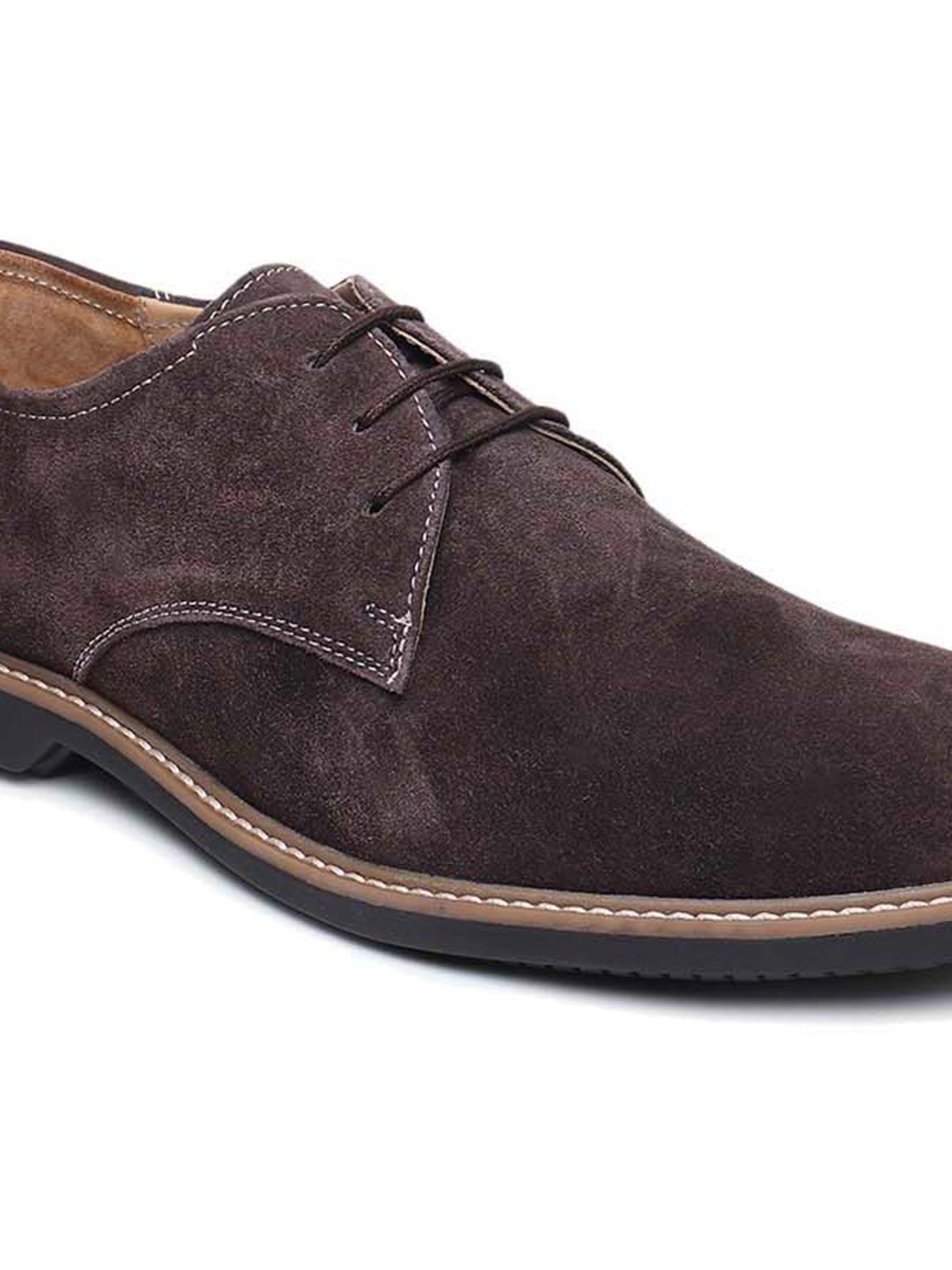 Teakwood Leathers Men's Brown Derby Shoes