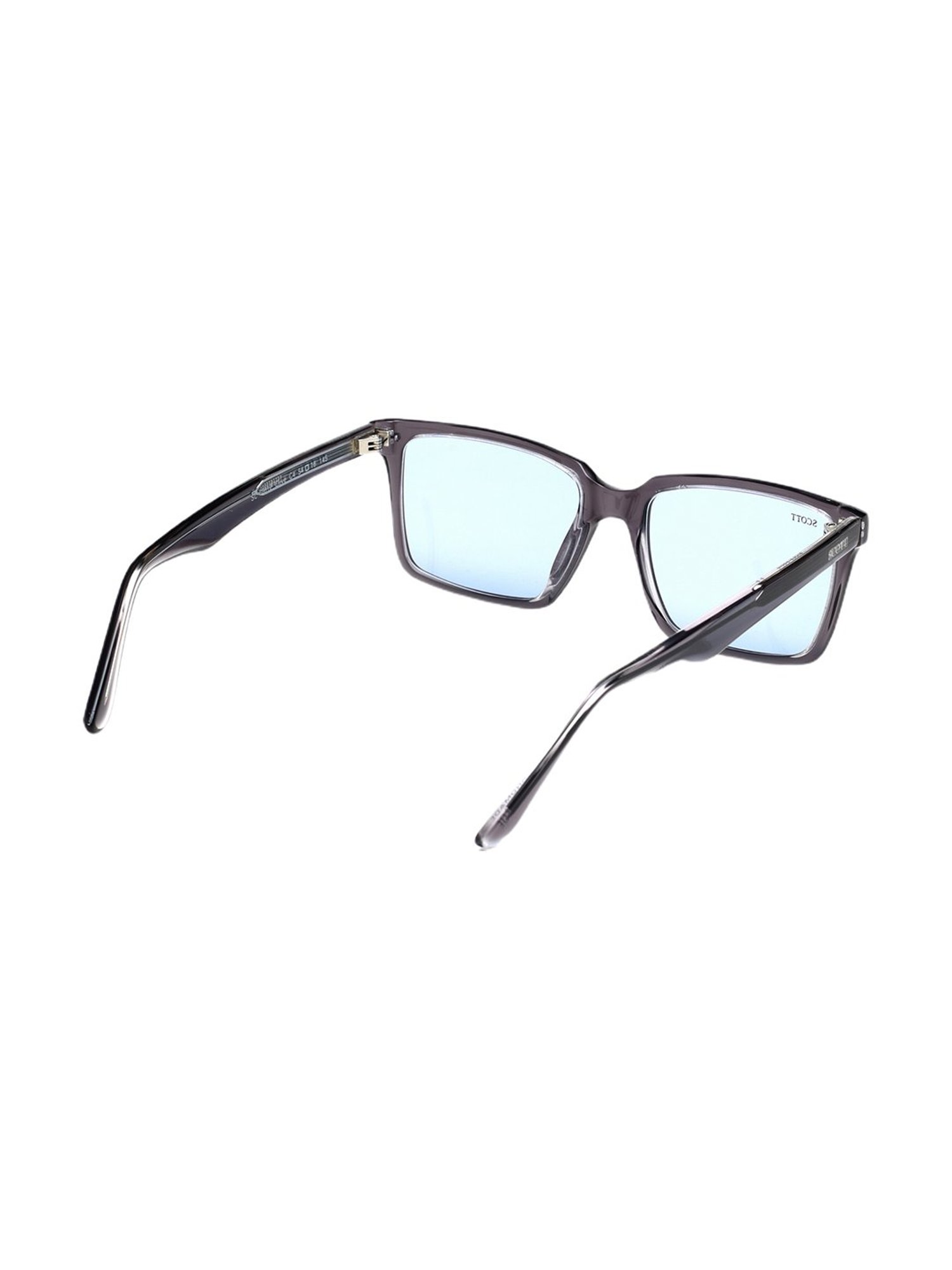 Scott Light Blue Rectangular Unisex Sunglasses