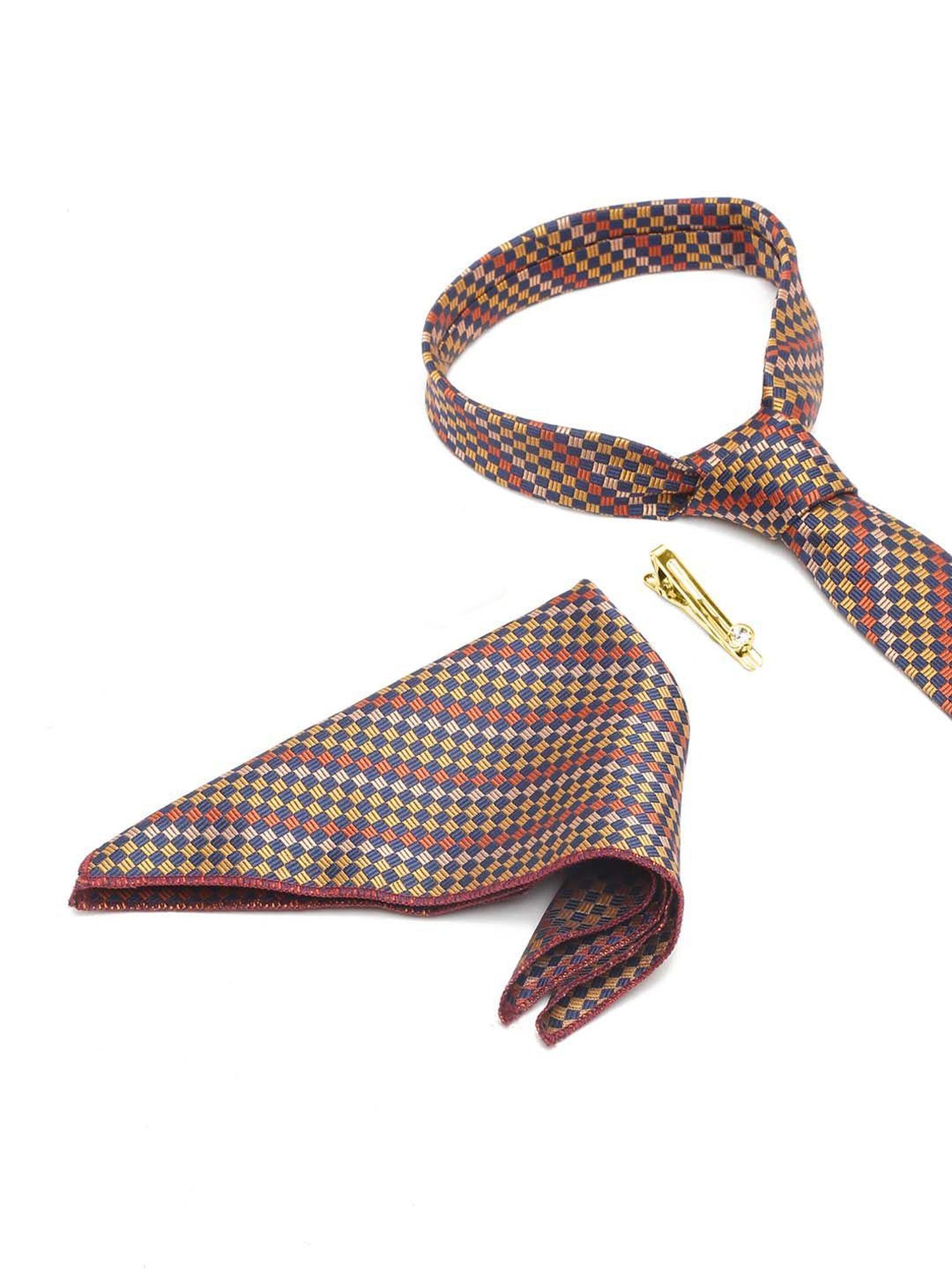 Louis Stitch Multicolor Geometric Necktie Gift Set - Set of 3