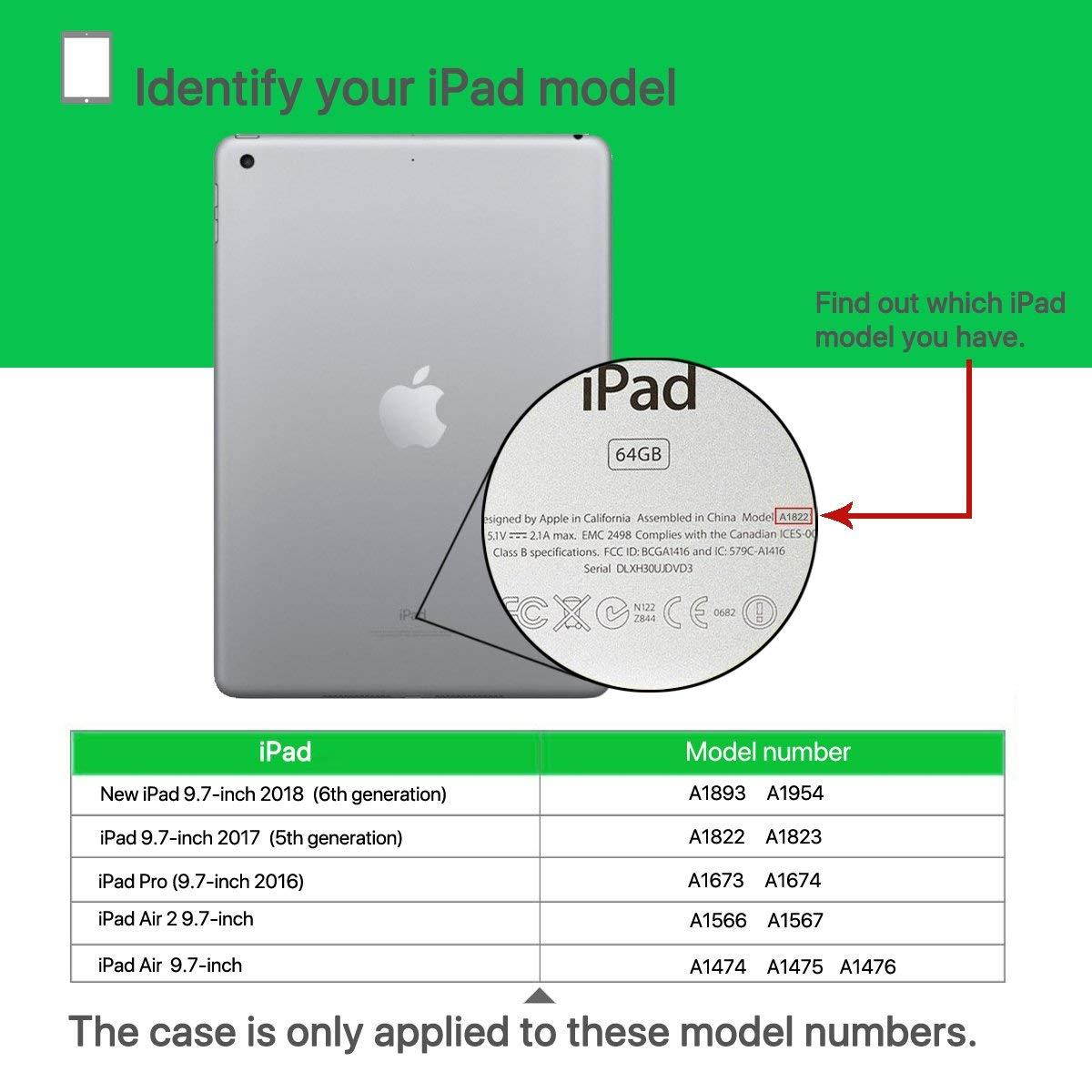 LEDNICEKER Kids Case for New iPad 9.7 2018/2017 - Built-in Screen Protector Light Weight Shock Proof Handle Friendly Convertible Stand Kids Case for New iPad 9.7 2017/2018 (ipad 5&6) - Purple