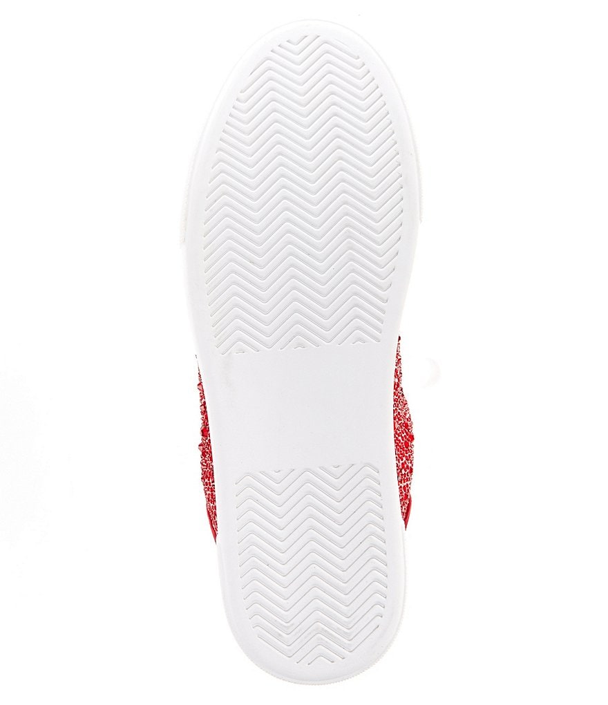 Blue by Betsey Johnson Sidny Rhinestone Embellished Platform Lace-Up Sneakers