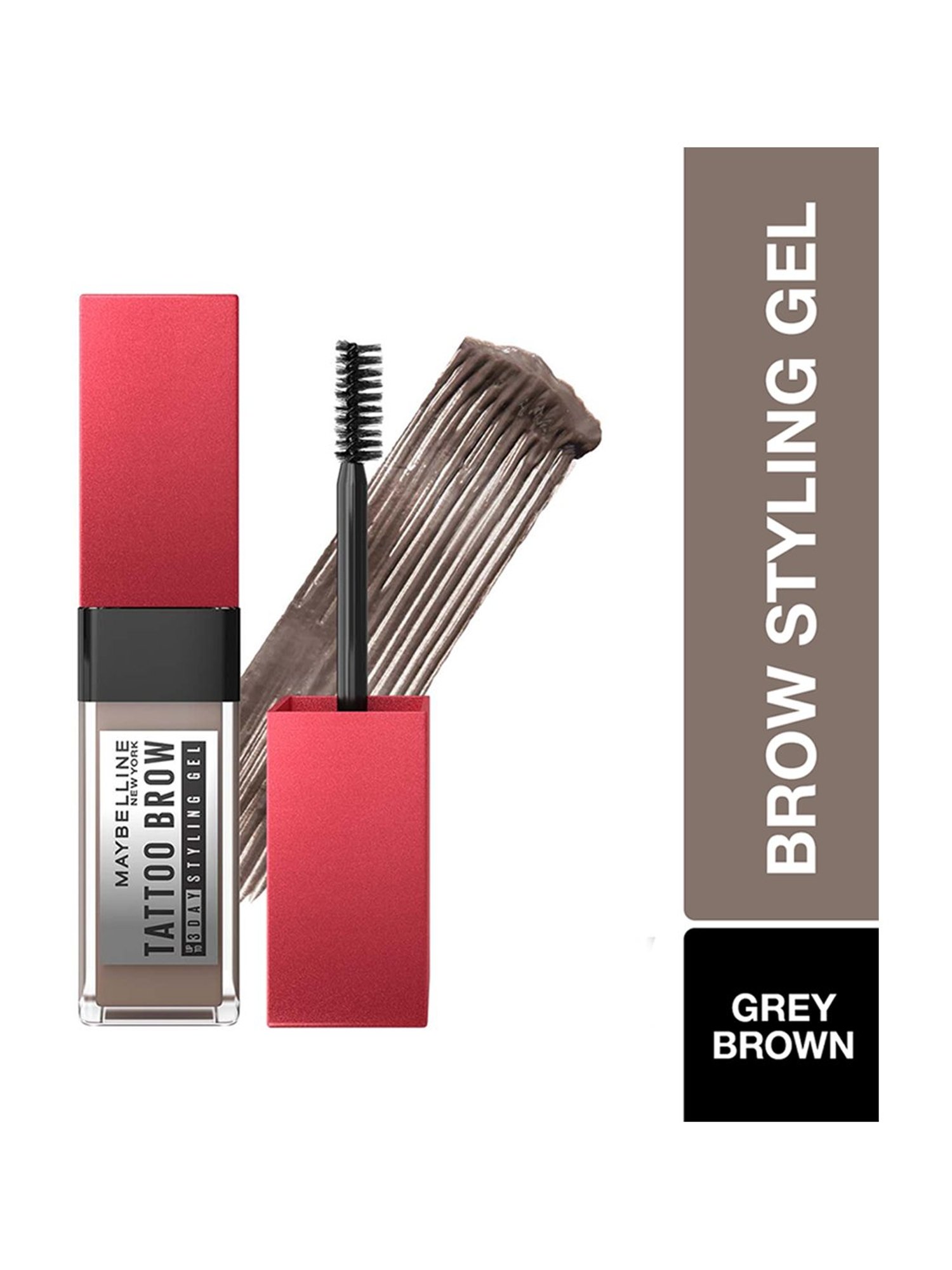 Maybelline New York Tattoo Brow 3 Day Styling Brow Gel - Grey Brown,6ml