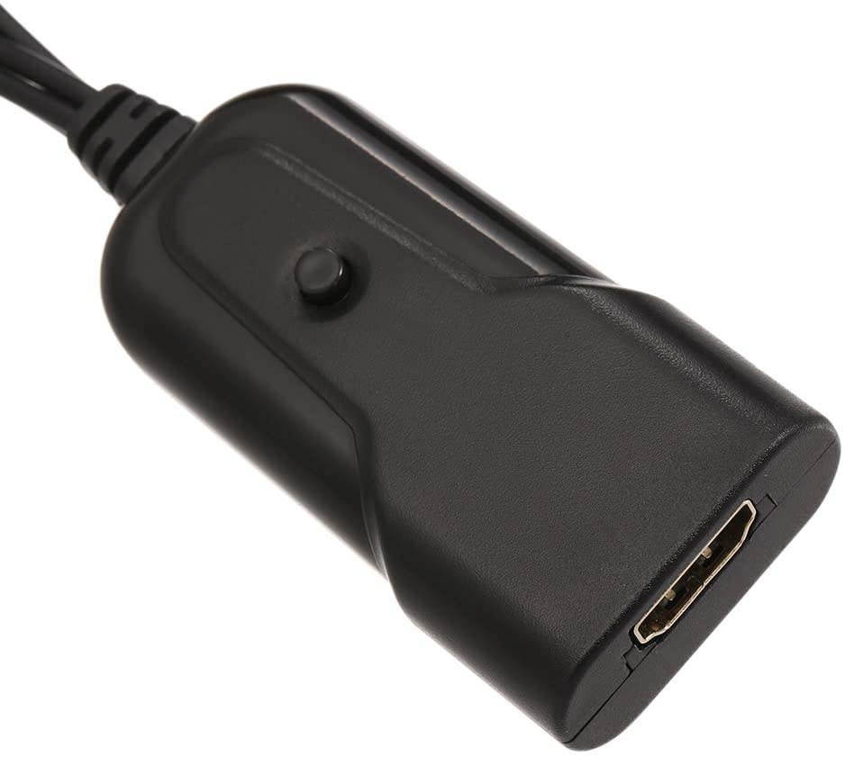 Docooler HD to AV CVBS Convertor HD to RCA Converter Adapter Cable 1080P to AV Adapter for NTSC PAL Standard HDMI to RCA Cable Compatible with TV Computer PS3 VCR Monitor HD 2 AV CVBS Adapter