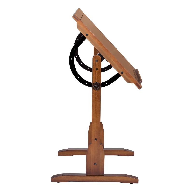 36" Canvas & Color Retro Wood Table Rustic Oak - Studio Designs