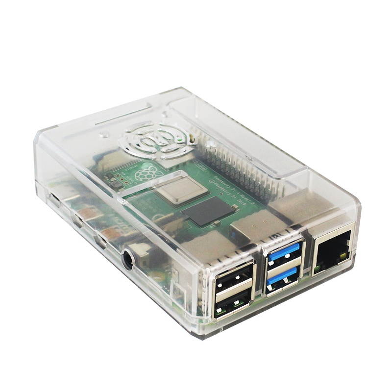 Catda 8GB RAM Raspberry Pi 4B + Cover Box + Power Supply + 32/64GB Memory Card +Micro HDMI DIY Kit-US Plug/32G