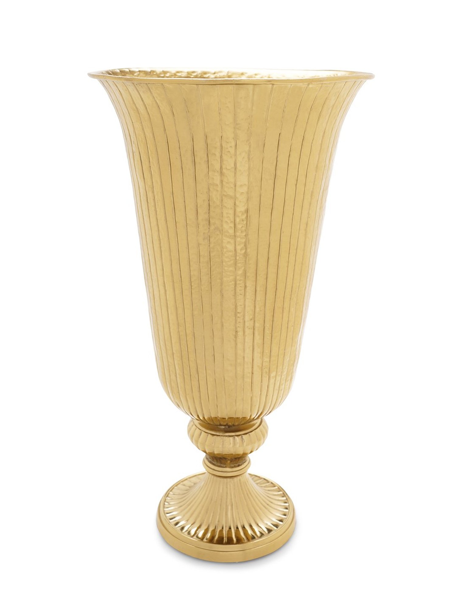 Pure Home and Living Gold Aluminium Textured Vases