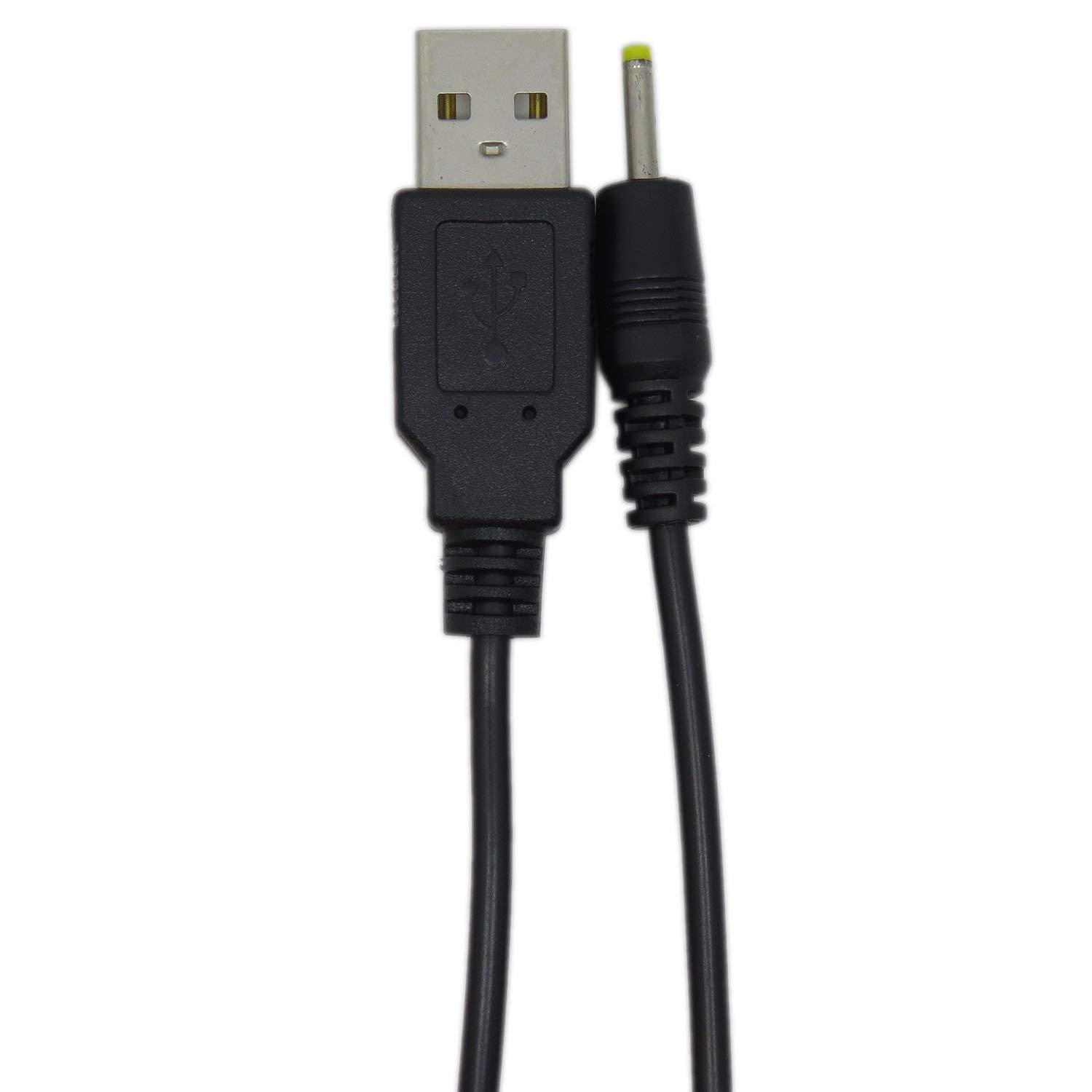 CABLEDECONN USB to DC4.0 mm/1.7mm 5 Volt Dc Barrel Jack Power Cable 2PCS