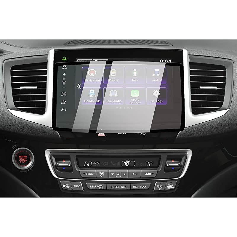 20162019 Ridgeline Tempered Glass Navigation Screen Protector Center Touch High Clarity AntiScratch with SilkScreen Printing Tech 8Inch