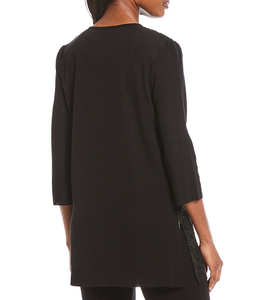 Misook 3/4 Sleeve Lace Topper Jacket