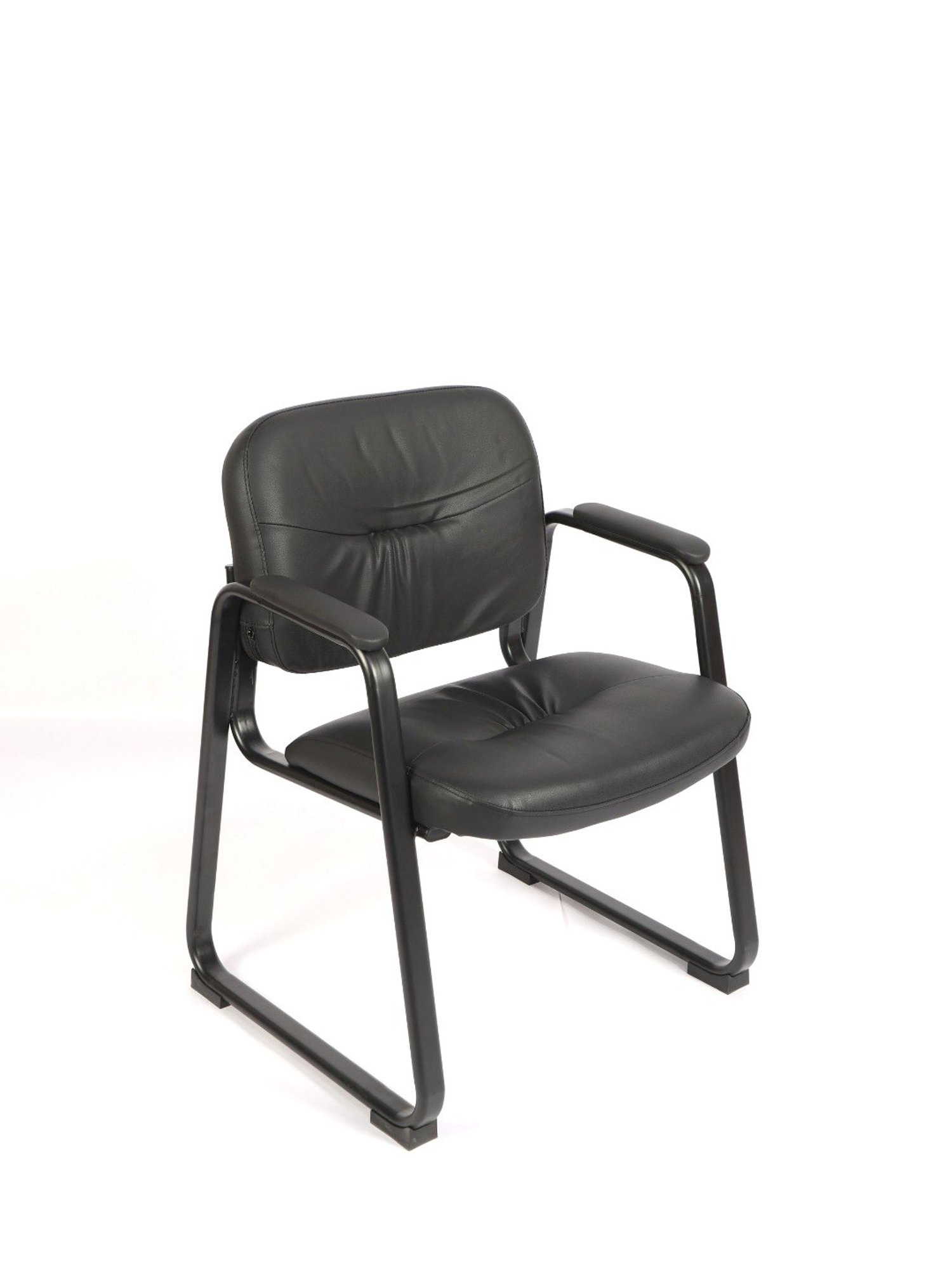 HNI India OFM Essentials Black Leather Executive Side Chair