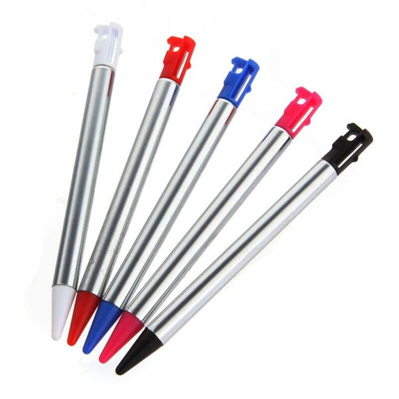 Best Promotion 5pcs Retractable Metal Touch Screen Stylus Pen Set For Nintendo For 3DS 7-12cm Length