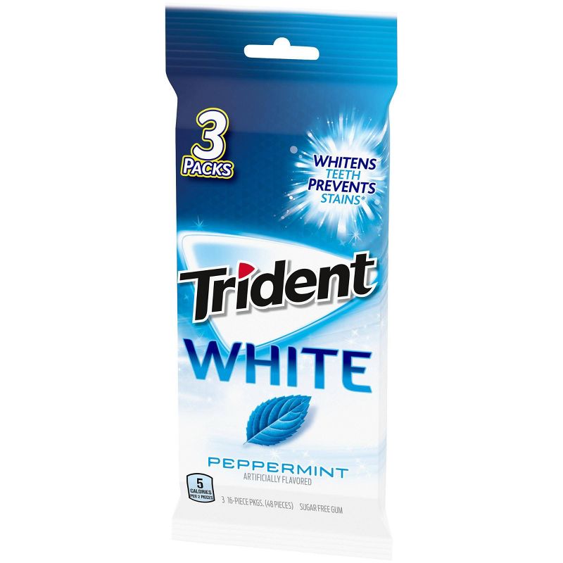 Trident White Peppermint Sugar-Free Gum - 48ct