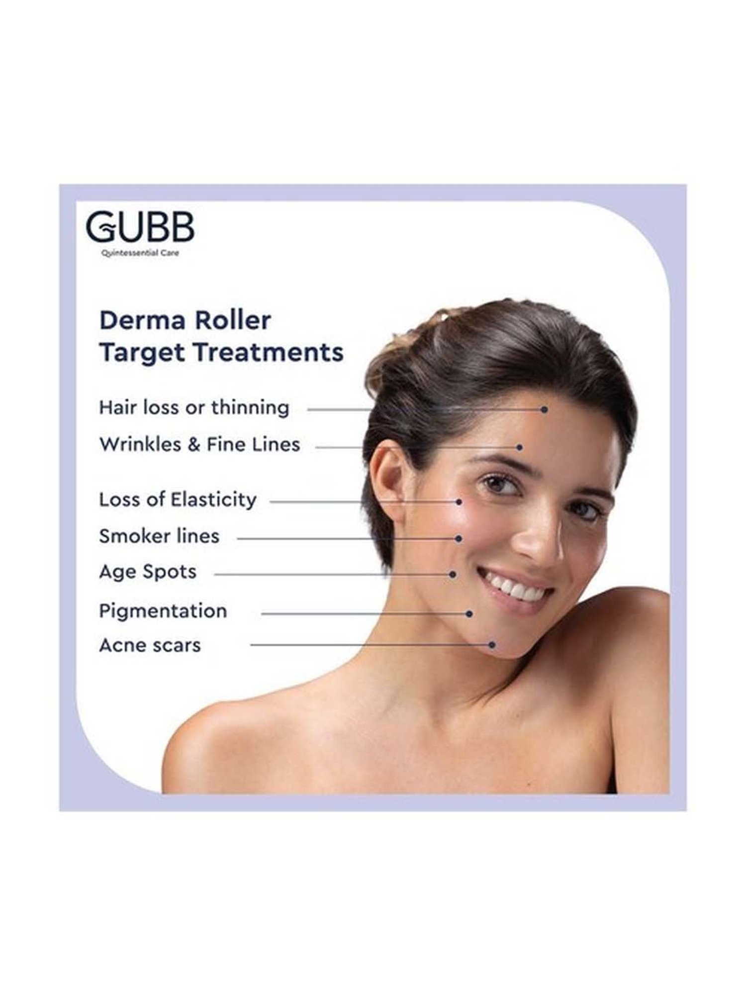 GUBB Transparent Pink Derma Roller